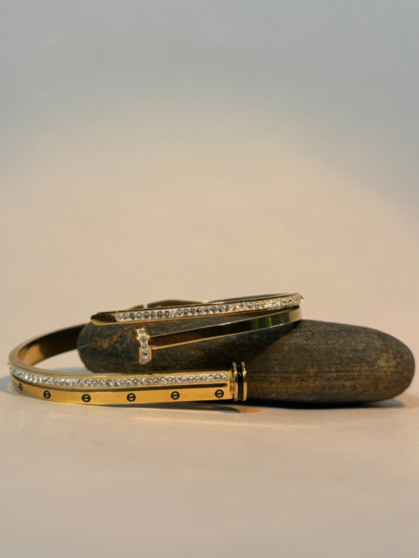 Gold Plated Crystal Bangle